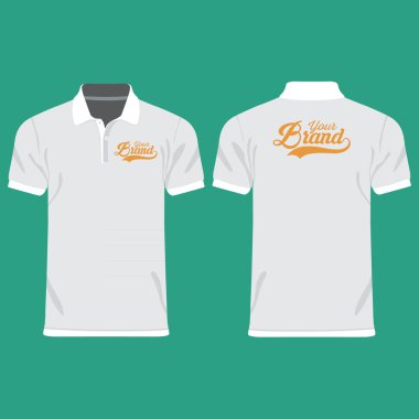 Erkek polo gömlekleri renk. Tasarım şablonu. Vektör çizim