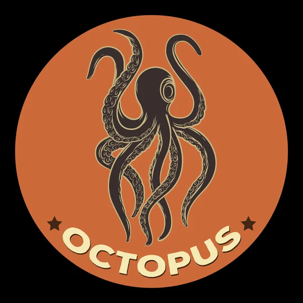 เวกเตอร์โลโก้ Octopus — ภาพเวกเตอร์สต็อก