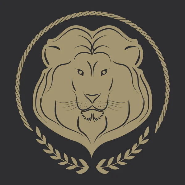 Logotipo León vector — Vector de stock