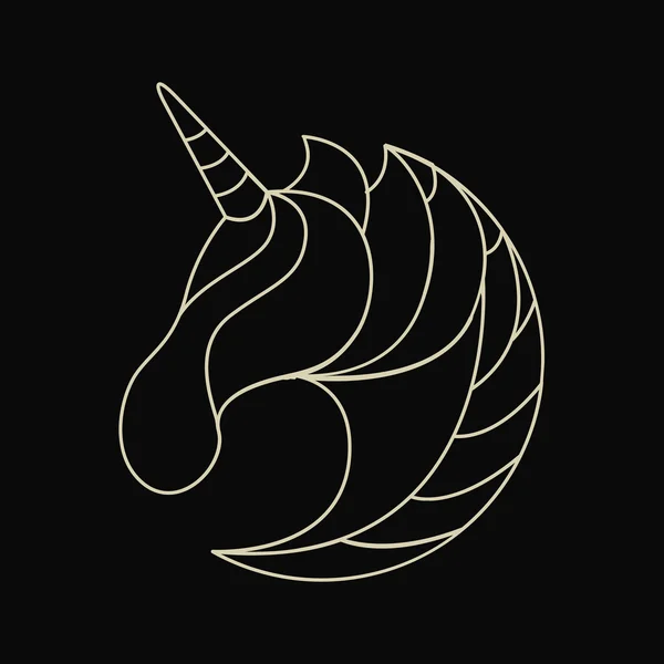 Logo licorne vecteur — Image vectorielle