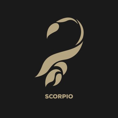 Scorpio logo vector clipart