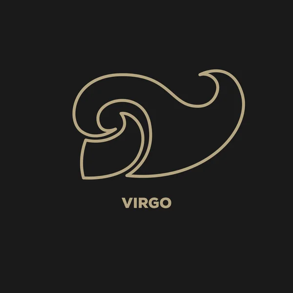 Vector de logotipo virgo — Vector de stock