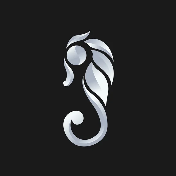 Seahorse logotypen vektor — Stock vektor
