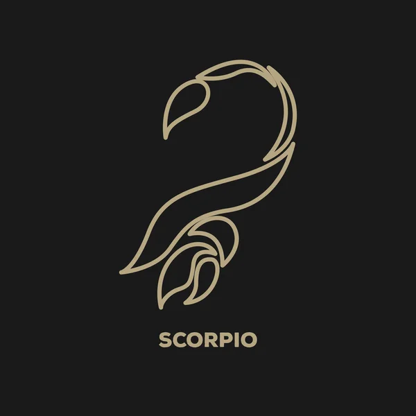 Skorpion Logo Vektor — Stockvektor