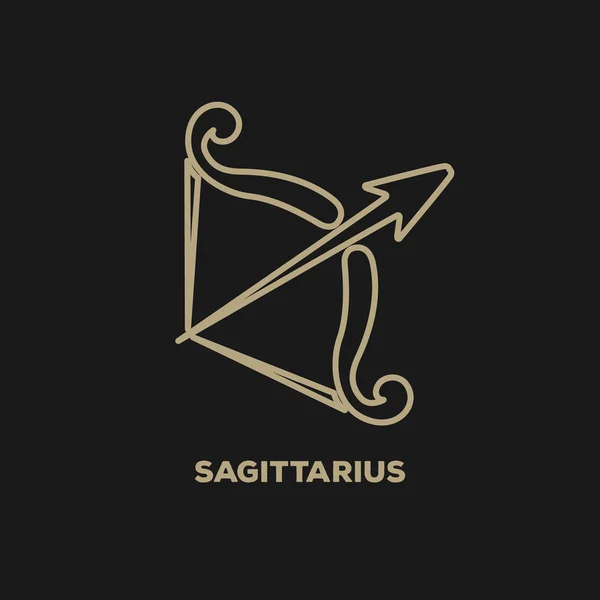 Sagittarius logo vector — Stock Vector