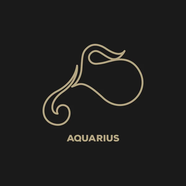 Вектор логотипа aquarius — стоковый вектор