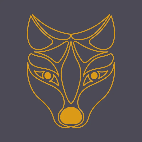 Vetor logotipo da raposa ártica —  Vetores de Stock