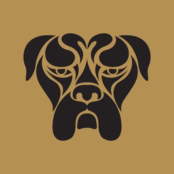 Bulldogge Logo Vektor — Stockvektor