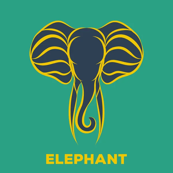 Вектор логотипа слона — стоковый вектор