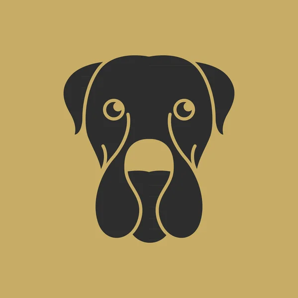 Hund akbash Logo — Stockvektor