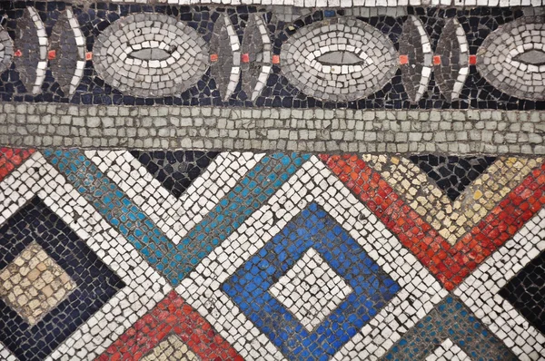 Geométrico, mosaico antiguo — Foto de Stock
