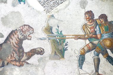 Renkli, antik Mozaik