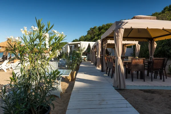 Ristorante sulla spiaggia sul Mar Nero — Foto Stock