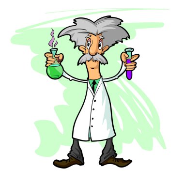 bilim adamıyla şişeler