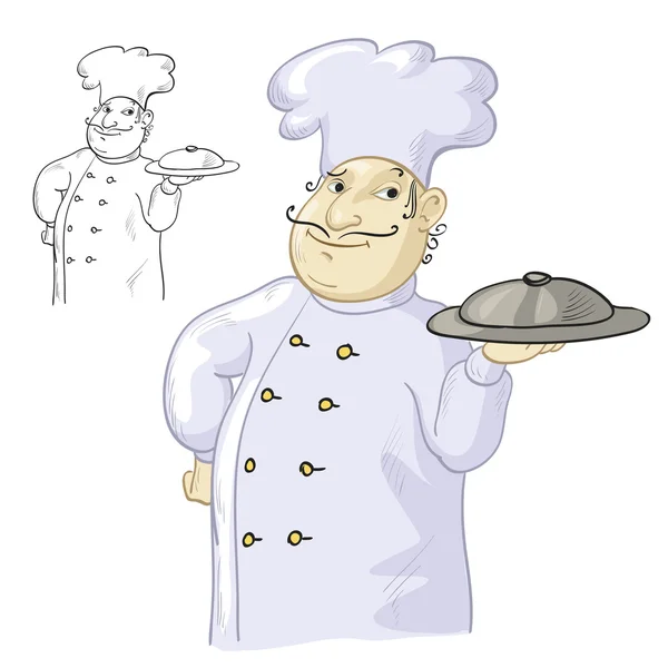 Chefe cozinheiro — Vetor de Stock