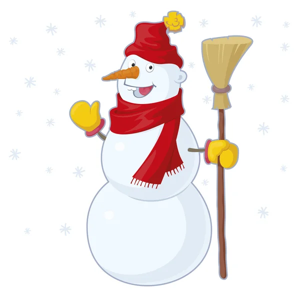 Snowman — Stock Vector