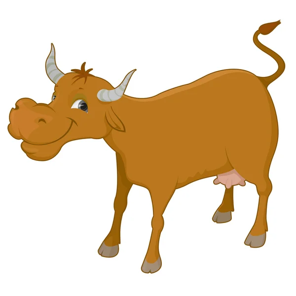 암소의 그림illusztráció egy tehén — Stock Vector