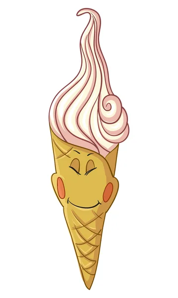 Cono de helado — Vector de stock