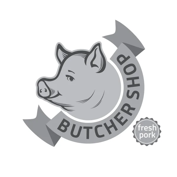 Butcher shop logo — Stock Vector