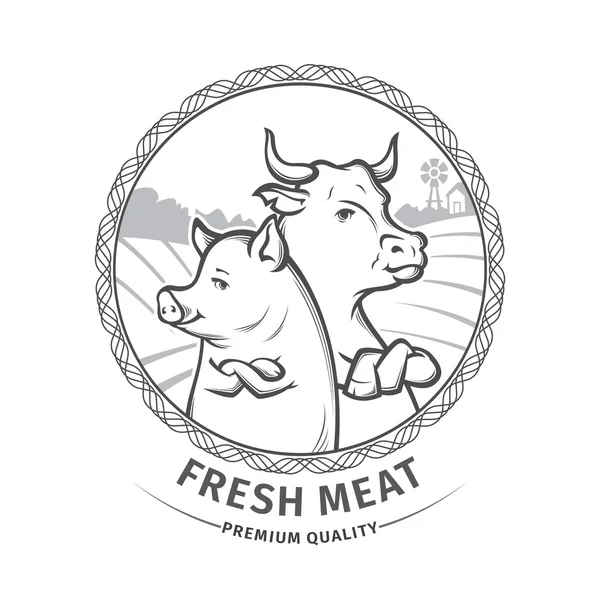 Carne fresca — Vector de stock