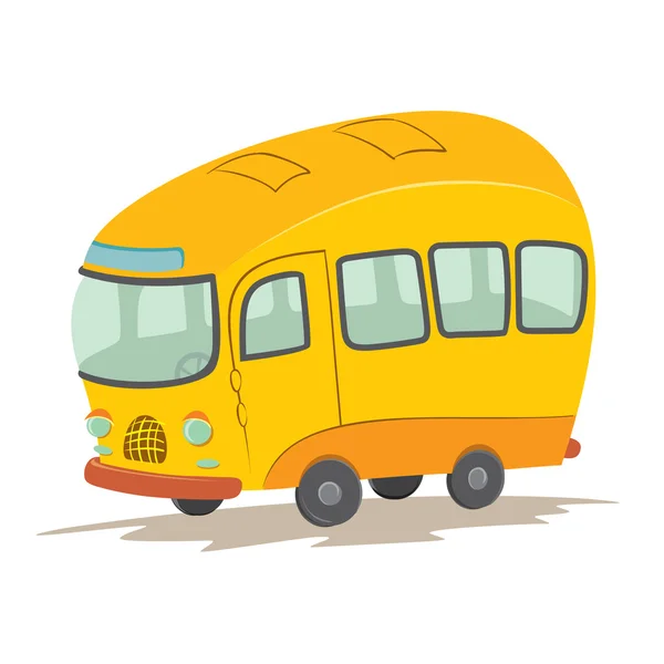 Bus de dessin animé vectoriel — Image vectorielle