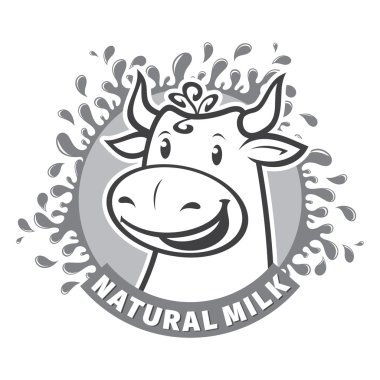 Taze doğal süt amblemi
