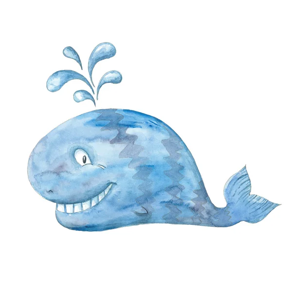 Усміхаючись блакитного кита — стокове фото