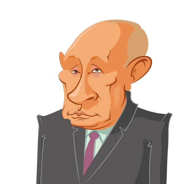 Präsident Wladimir Putin — Stockvektor