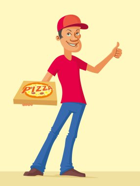 Pizza teslimatçısı.