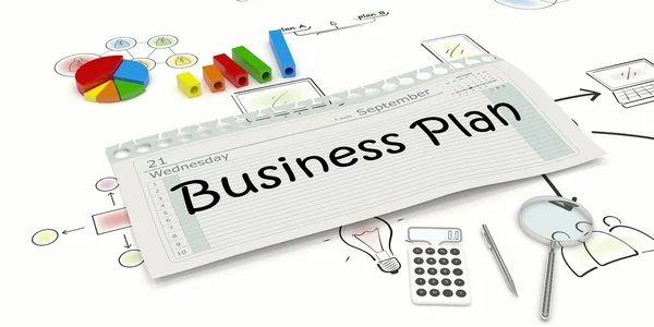 Concept business plan — Stock Photo, Image