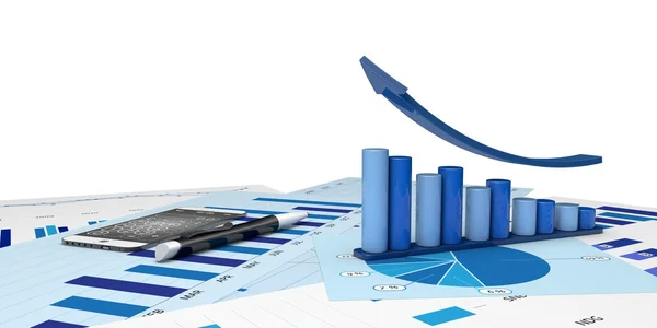 Graphic of financial analysis — Stock Photo, Image