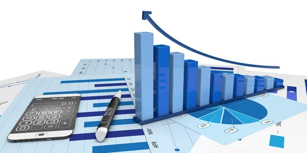 Gráfico de análisis financiero —  Fotos de Stock