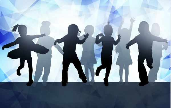 dans eden çocuklar silhouettes