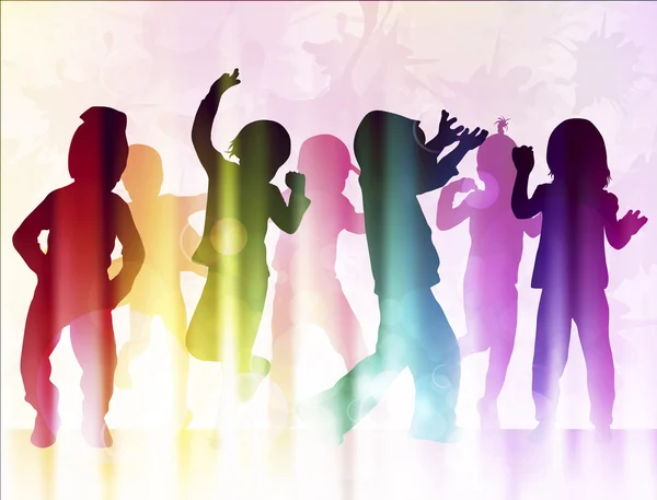 dans eden çocuklar silhouettes