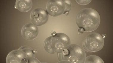 Dekoratif Noel süsleri, canlandırma arkaplanı