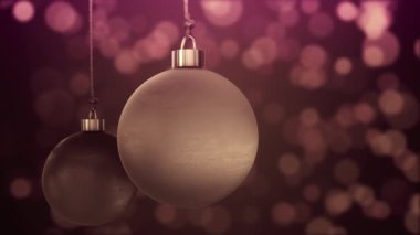 Dekoratif Noel süsleri, canlandırma arkaplanı