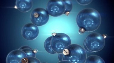 Dekoratif Noel süsleri, canlandırma arkaplanı