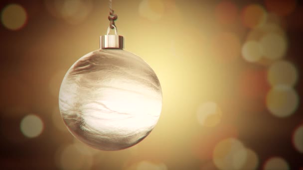 Dekorativa Jul Grannlåt Animation Bakgrund — Stockvideo