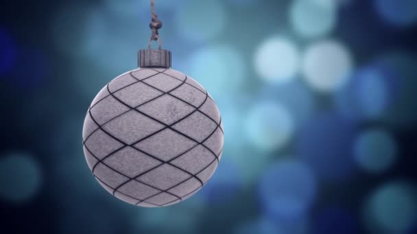 Natal Decorativo Bugigangas Animação Fundo — Vídeo de Stock