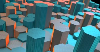 Soyut geometrik şekiller dalgalı arkaplan akışı