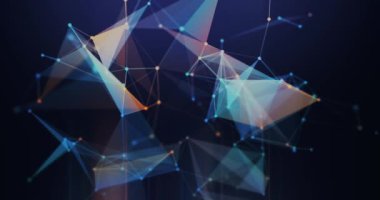 Soyut şekiller plexus arkaplan canlandırma döngüsü