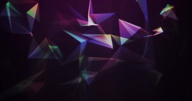 Soyut şekiller plexus arkaplan canlandırma döngüsü