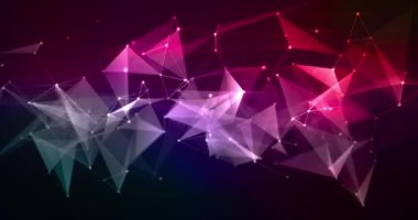 Soyut şekiller plexus arkaplan canlandırma döngüsü