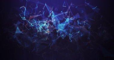 Soyut şekiller plexus arkaplan canlandırma döngüsü