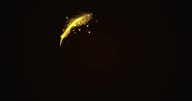 Soyut şekiller ışıklar iz sürme animasyonunu etkiler