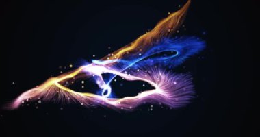 Soyut ışık izi efekti canlandırması, renk arkaplanı