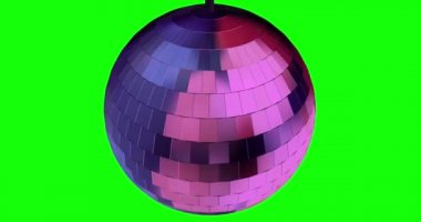 Disko topu animasyon arkaplan kromakey döngüsü