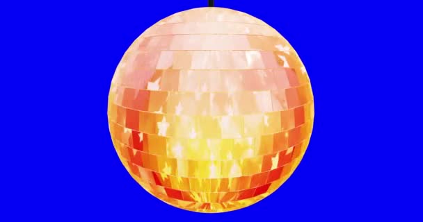 Disco Ball Animation Background Chromakey Loop — 비디오