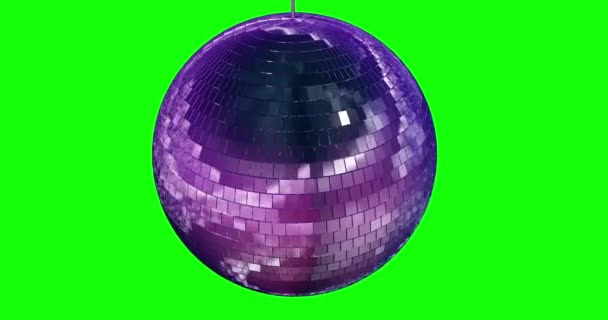 Disco Ball Animation Background Chromakey Loop — 비디오