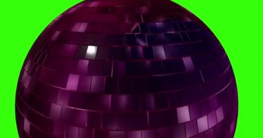 Disko topu animasyon arkaplan kromakey döngüsü